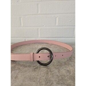 Orciani Women's Leather Pink Belt Size 80 Made In Italy